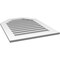 Ekena Millwork Octagonal Top Surface Mount PVC Gable Vent: Functional, w/ 3-1/2"W x 1"P Standard Frame, 26"W x 34"H GVPOT26X3401SF - alternate 5